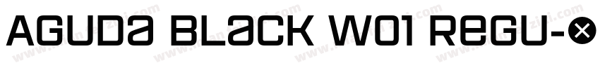 Aguda Black W01 Regu字体转换